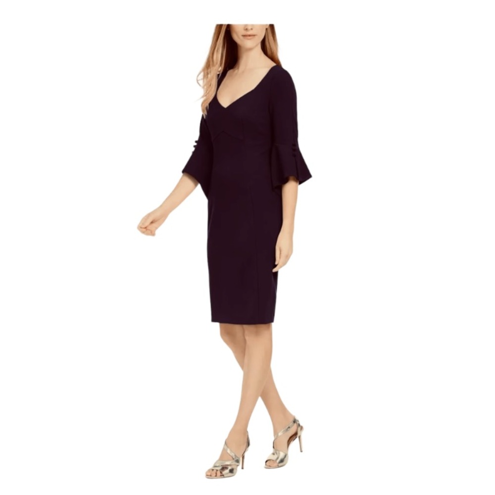 Calvin Klein Bell 3/4 Sleeve Dress